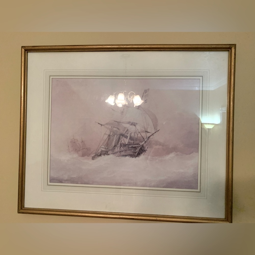 “Clipper Ship in Waves” by Richard Henry Gibbs